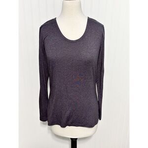 32 Degree Heat Women's Scoop Neck Long Sleeve Pullover Tee Gray Size XL Set of 2